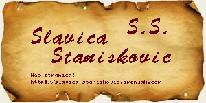 Slavica Stanišković vizit kartica